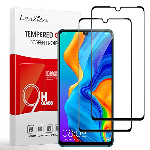 Lanhiem [2 Stück Hartglas Huawei P30 Lite, vollständige Abdeckung Ultra widerstandsfähig, Härtegrad 9H, Displayschutzfolie für Huawei P30 Lite, kompatibel mit Schutzhüllen, Schwarz Lanhiem [2 Stück Hartglas Huawei P30 Lite, vollständige Abdeckung Ultra widerstandsfähig, Härtegrad 9H, Displayschutzfolie für Huawei P30 Lite, kompatibel mit Schutzhüllen, Schwarz von Lanhiem