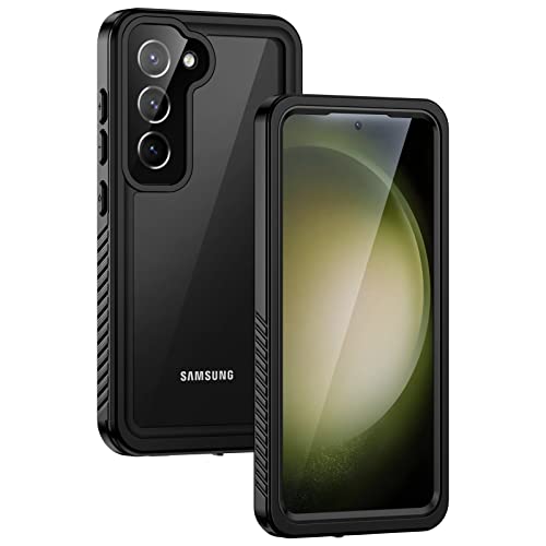 Lanhiem für Samsung Galaxy S23 Plus Hülle, IP68 Wasserdicht Handyhülle Samsung S23 Plus 5G 360 Grad Schutzhülle Stoßfest Staubdicht Sturzfest Outdoor mit Eingebautem Displayschutz, Schwarz von Lanhiem