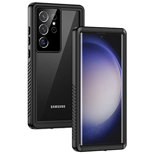 Lanhiem für Samsung Galaxy S23 Ultra Hülle, IP68 Wasserdicht Handyhülle Samsung S23 Ultra 5G 360 Grad Schutzhülle Stoßfest Staubdicht Sturzfest Outdoor mit Eingebautem Displayschutz, Schwarz Lanhiem für Samsung Galaxy S23 Ultra Hülle, IP68 Wasserdicht Handyhülle Samsung S23 Ultra 5G 360 Grad Schutzhülle Stoßfest Staubdicht Sturzfest Outdoor mit Eingebautem Displayschutz, Schwarz von Lanhiem