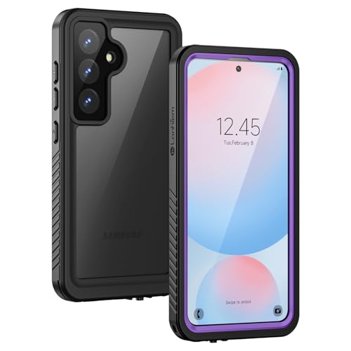 Lanhiem für Samsung Galaxy S24 Fe Hülle, IP68 Wasserdicht Handyhülle Samsung S24 Fe 5G 360 Grad Schutzhülle Stoßfest Staubdicht Sturzfest Outdoor mit Eingebautem Displayschutz, Violett Lanhiem für Samsung Galaxy S24 Fe Hülle, IP68 Wasserdicht Handyhülle Samsung S24 Fe 5G 360 Grad Schutzhülle Stoßfest Staubdicht Sturzfest Outdoor mit Eingebautem Displayschutz, Violett von Lanhiem