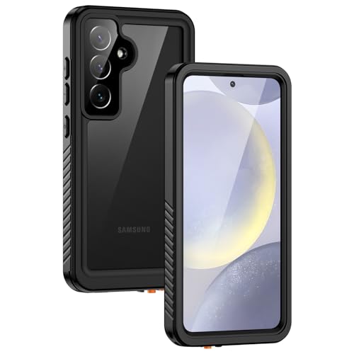 Lanhiem für Samsung Galaxy S24 Hülle, IP68 Wasserdicht Handyhülle Samsung S24 5G 360 Grad Schutzhülle Stoßfest Staubdicht Sturzfest Outdoor mit Eingebautem Displayschutz, Schwarz Lanhiem für Samsung Galaxy S24 Hülle, IP68 Wasserdicht Handyhülle Samsung S24 5G 360 Grad Schutzhülle Stoßfest Staubdicht Sturzfest Outdoor mit Eingebautem Displayschutz, Schwarz von Lanhiem