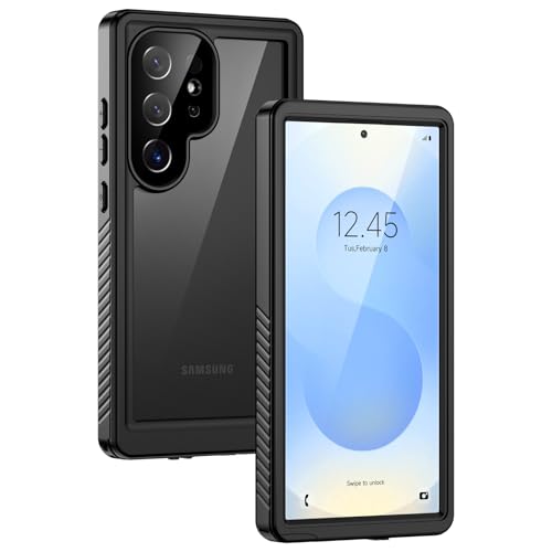 Lanhiem für Samsung Galaxy S25 Ultra Hülle, IP68 Wasserdicht Handyhülle Samsung S25 Ultra 5G 360 Grad Schutzhülle Stoßfest Staubdicht Sturzfest Outdoor mit Eingebautem Displayschutz, Schwarz Lanhiem für Samsung Galaxy S25 Ultra Hülle, IP68 Wasserdicht Handyhülle Samsung S25 Ultra 5G 360 Grad Schutzhülle Stoßfest Staubdicht Sturzfest Outdoor mit Eingebautem Displayschutz, Schwarz von Lanhiem