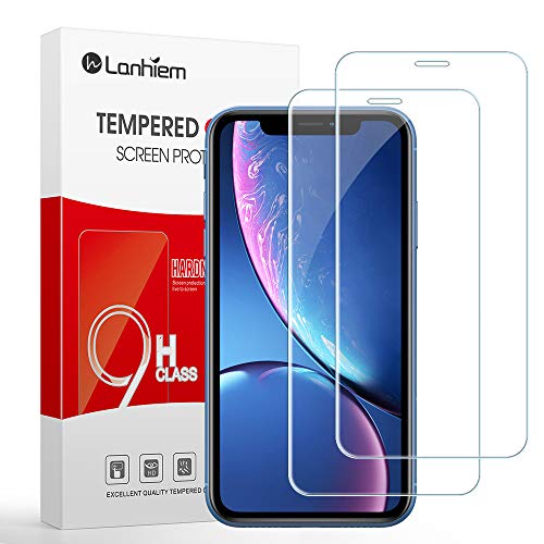 Lanhiem für iPhone 11 / iPhone XR Schutzfolie Nicht Vollständige Abdeckung Hüllenfreundlich 9H Härtegrad Anti-Kratzer Panzerglasfolie - Transparent, [2 Stück] von Lanhiem