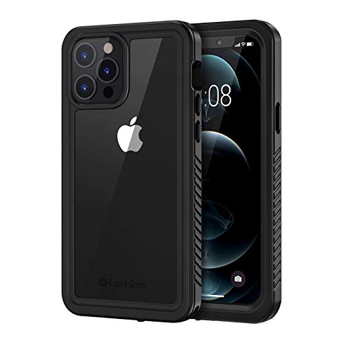 Lanhiem für iPhone 12 Pro Max Hülle, IP68 Wasserdicht Handyhülle iPhone 12 Pro Max Case 360 Grad Schutzhülle, Stoßfest Staubdicht Outdoor Panzerhülle mit Eingebautem Displayschutz, Schwarz von Lanhiem