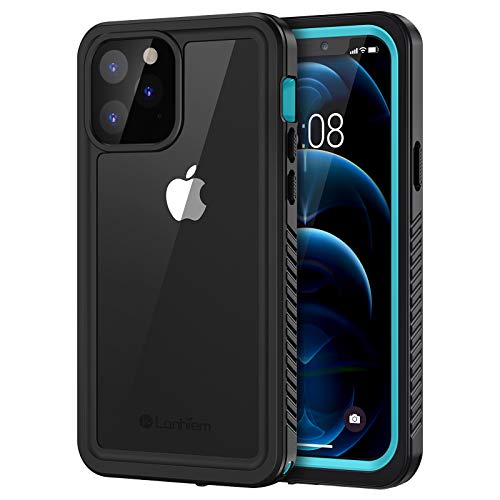 Lanhiem für iPhone 12 Pro Max Hülle, iPhone 12 Pro Max Case IP68 Wasserdicht Handy Hülle 360 Grad Schutzhülle, Stoßfest Staubdicht Outdoor Panzerhülle mit Eingebautem Displayschutz, Blau von Lanhiem