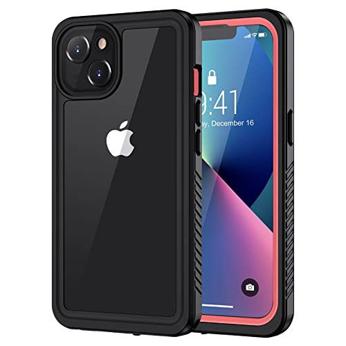 Lanhiem für iPhone 13 Hülle (6.1"), Handyhülle iPhone 13 Case IP68 Wasserdicht 360 Grad Schutzhülle, Stoßfest Staubdicht Outdoor Panzerhülle mit Eingebautem Displayschutz, Rosa von Lanhiem