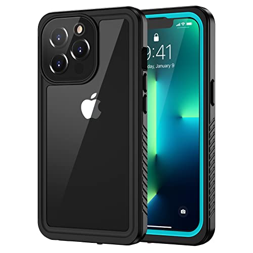 Lanhiem für iPhone 13 Pro Hülle (6.1"), Handyhülle iPhone 13 Pro Case IP68 Wasserdicht 360 Grad Schutzhülle, Stoßfest Staubdicht Outdoor Panzerhülle mit Eingebautem Displayschutz, Blau von Lanhiem