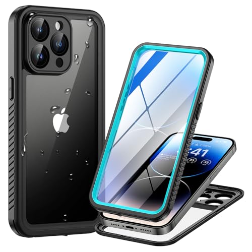 Lanhiem für iPhone 14 Pro Hülle Wasserdicht,Handyhülle für iPhone 14 Pro Schutzhülle Wasserfest,360 Outdoor Case Stoßfest Staubdicht Panzerhülle mit Kameraschutz/Eingebautem Displayschutz,Blau Lanhiem für iPhone 14 Pro Hülle Wasserdicht,Handyhülle für iPhone 14 Pro Schutzhülle Wasserfest,360 Outdoor Case Stoßfest Staubdicht Panzerhülle mit Kameraschutz/Eingebautem Displayschutz,Blau von Lanhiem