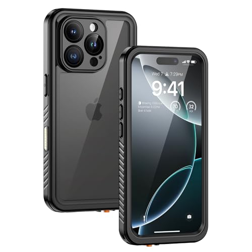 Lanhiem für iPhone 16 Pro Max Hülle, IP68 Wasserdicht Handyhülle iPhone 16 Pro Max Case 360 Grad Ganzkörper Schutzhülle, Stoßfest Staubdicht Outdoor Panzerhülle mit Eingebautem Displayschutz, Schwarz Lanhiem für iPhone 16 Pro Max Hülle, IP68 Wasserdicht Handyhülle iPhone 16 Pro Max Case 360 Grad Ganzkörper Schutzhülle, Stoßfest Staubdicht Outdoor Panzerhülle mit Eingebautem Displayschutz, Schwarz von Lanhiem