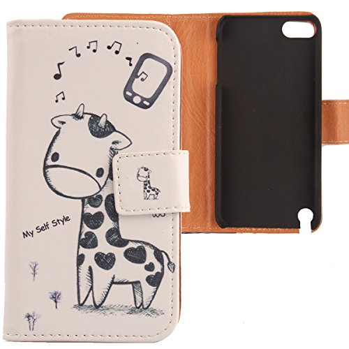 Lankashi PU Flip Leder Tasche Hülle Case Cover Schutz Handy Etui Skin Für Apple ipod Touch 5 5G Giraffe Design Lankashi PU Flip Leder Tasche Hülle Case Cover Schutz Handy Etui Skin Für Apple ipod Touch 5 5G Giraffe Design von Lankashi