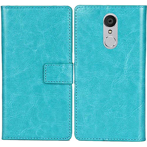 Lankashi PU Leder Tasche Hülle Für Alcatel 1X 5059D Handy Flip Brieftasche Schutz Case Cover Etui Schutzhülle Klapphülle Handytasche (Blau) von Lankashi