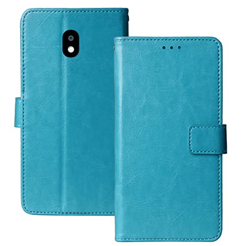 Lankashi Premium Retro Business Flip Book Stand Brieftasche Leder Tasche Schütz Hülle Handy Telefon Case Für Cat S42 / S42 H+ 5.5" TPU Silikon Abdeckung Wallet Cover Etui Holder (Blau) von Lankashi