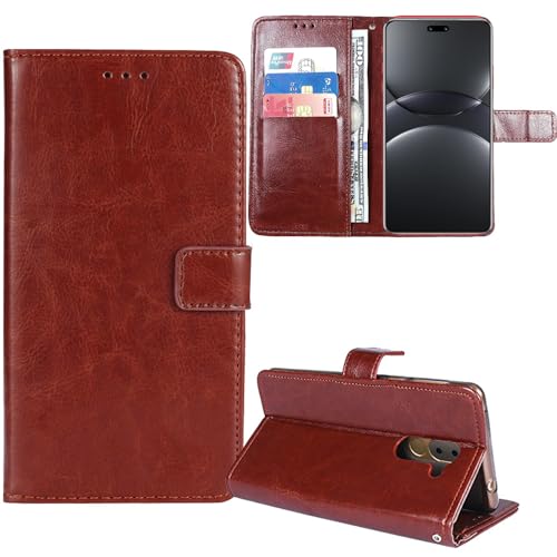 Lankashi Premium Retro Flip Leder Tasche Schütz Hülle Handy Telefon Case Für HMD Fusion/HMD Fusion X1 / HMD Barça Fusion 6.56" Abdeckung Wallet Cover Etui Holder (Braun) von Lankashi