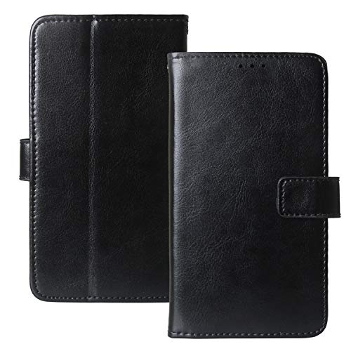 Lankashi Schwarz Premium Retro Business Flip TPU Silikon Stand Brieftasche Leder Tasche Schütz Hülle Handy Telefon Case Schale Bumper Für Nokia 105 (2019) Abdeckung Wallet Cover Etui von Lankashi