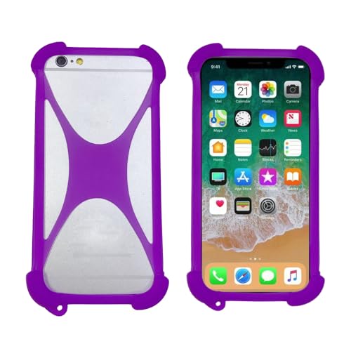 Lankashi Tasche Hülle Soft Silikon Case Für FOSSiBOT D06 6.67" Handyhülle Handy Tasche Schutzhülle Cover Schale Bumper Etui Purple Lankashi Tasche Hülle Soft Silikon Case Für FOSSiBOT D06 6.67" Handyhülle Handy Tasche Schutzhülle Cover Schale Bumper Etui Purple von Lankashi