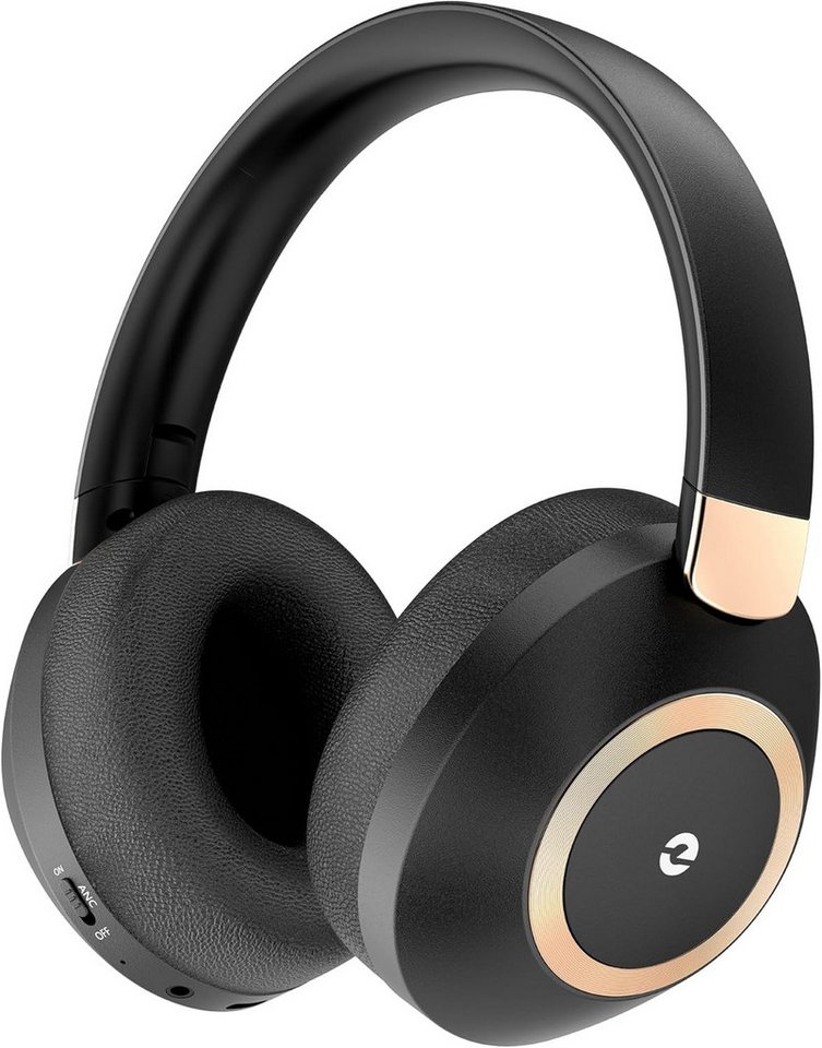 Lankey Sound Mikrofon, Faltbare Aktive Geräuschunterdrückung für ungestörten Klang Kopfhörer (Die Kopfhörer koppeln sich automatisch nach der ersten Verbindung. Bluetooth 5.3 bietet schnelle Übertragung, geringe Latenz und eine Reichweite von bis zu 10 Metern., Bluetooth, mit Kraftvoller & klarer Klang 40-mm-Treiber minimieren Klangverluste) Lankey Sound Mikrofon, Faltbare Aktive Geräuschunterdrückung für ungestörten Klang Kopfhörer (Die Kopfhörer koppeln sich automatisch nach der ersten Verbindung. Bluetooth 5.3 bietet schnelle Übertragung, geringe Latenz und eine Reichweite von bis zu 10 Metern., Bluetooth, mit Kraftvoller & klarer Klang 40-mm-Treiber minimieren Klangverluste) von Lankey Sound