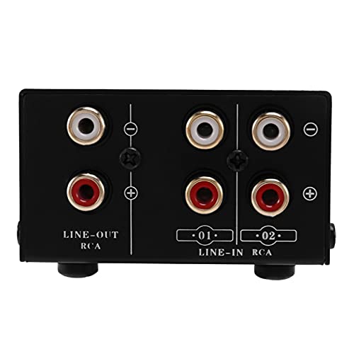 Lanonvy 2-In-1-Ausgang oder 1-In-2-Ausgang-Signalauswahl für Audioquellen, Umschalter, Lautsprecher, Audioquelle, Umschalter, Cinch-Schnittstelle, Verlustfrei Lanonvy 2-In-1-Ausgang oder 1-In-2-Ausgang-Signalauswahl für Audioquellen, Umschalter, Lautsprecher, Audioquelle, Umschalter, Cinch-Schnittstelle, Verlustfrei von Lanonvy