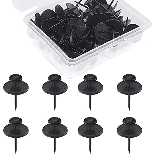 Lanonvy 20 Packungen Kleine NäGel für AufhäNgen Von Bildern Doppel KöPfige Bild AufhäNger NäGel WandnäGel für AufhäNgen Von Bildern (Schwarz) von Lanonvy