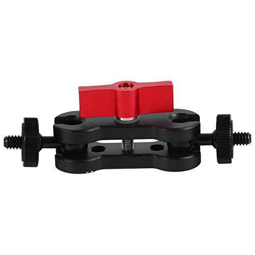 Lanonvy Aluminiumlegierung Multifunktions Dual-Kugelkopf Zubehörschuh 1/4 Stativ-Adapter Für Armhalterung DSLR Kamera Zubehör Für Monitor Led Licht Rot Lanonvy Aluminiumlegierung Multifunktions Dual-Kugelkopf Zubehörschuh 1/4 Stativ-Adapter Für Armhalterung DSLR Kamera Zubehör Für Monitor Led Licht Rot von Lanonvy
