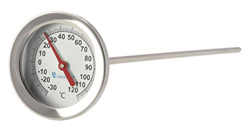 Lantelme Räucherthermometer mit 50cm Edelstahlsonde und Messing Tauchhülse | Analog Thermometer mit Temperaturbereich von -30°C bis +120°C | Ideal für Räucherofen, Räuchertonne, Smoker und Grill Lantelme Räucherthermometer mit 50cm Edelstahlsonde und Messing Tauchhülse | Analog Thermometer mit Temperaturbereich von -30°C bis +120°C | Ideal für Räucherofen, Räuchertonne, Smoker und Grill von Lantelme