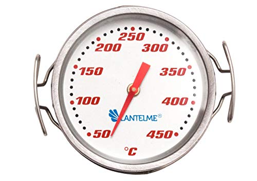 Lantelme Grillrostthermometer Edelstahl | Präzise Temperaturmessung von 50 bis 450°C | Ø 57mm Analog Thermometer | universell für Grill, Smoker, Pizzaofen, Grillrost Lantelme Grillrostthermometer Edelstahl | Präzise Temperaturmessung von 50 bis 450°C | Ø 57mm Analog Thermometer | universell für Grill, Smoker, Pizzaofen, Grillrost von Lantelme
