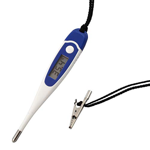 Lantelme digitales Fieberthermometer für Tiere wasserdicht Veterinärthermometer für Hund, Katze, Pferd, und Haus und Nutztiere von Lantelme