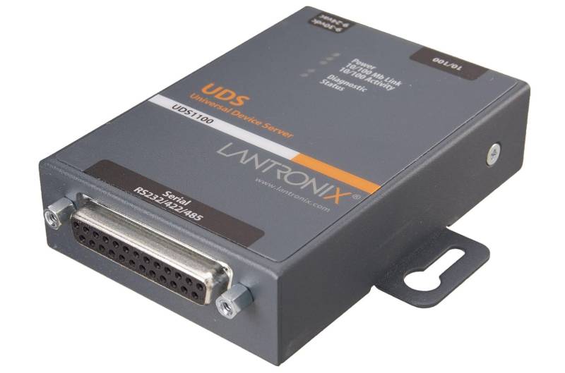 Lantronix Device Server UDS 1100 - Geräteserver - 10Mb LAN, 100Mb LAN, RS-232, RS-422, RS-485 (UD1100002-01) - Sonderposten von Lantronix