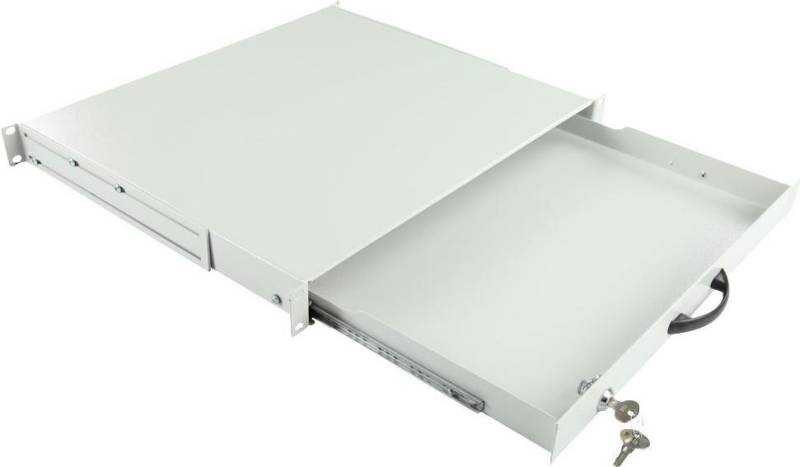 Lanview 1U 19 KEYBOARD, GENERAL USE, LOCKABLE DRAWER MODULE (RAD100WH) von Lanview