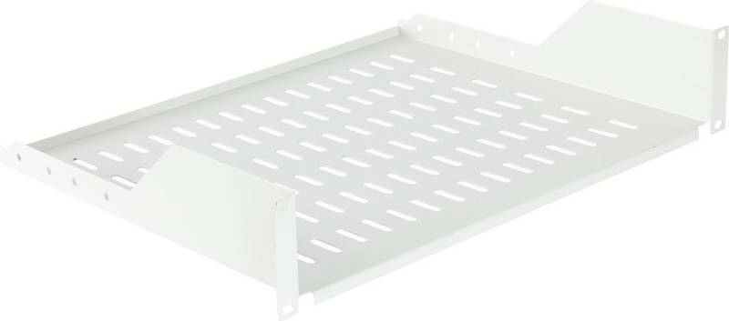 Lanview 2U 19 D=350mm RACK MOUNT SHELF WHITE - Rackbefestigung - 2 HE (RAS210WH) von Lanview