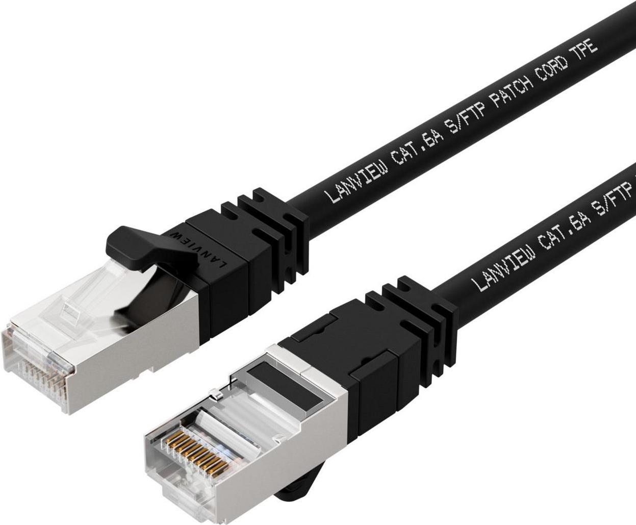 Lanview LV-SFTP6A30B Netzwerkkabel Schwarz 30 m S/FTP (S-STP) (LV-SFTP6A30B) von Lanview