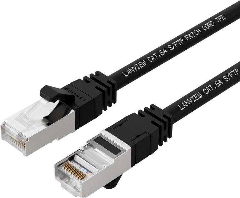 Lanview LV-SFTP6A30B Netzwerkkabel Schwarz 30 m S/FTP (S-STP) (LV-SFTP6A30B) von Lanview