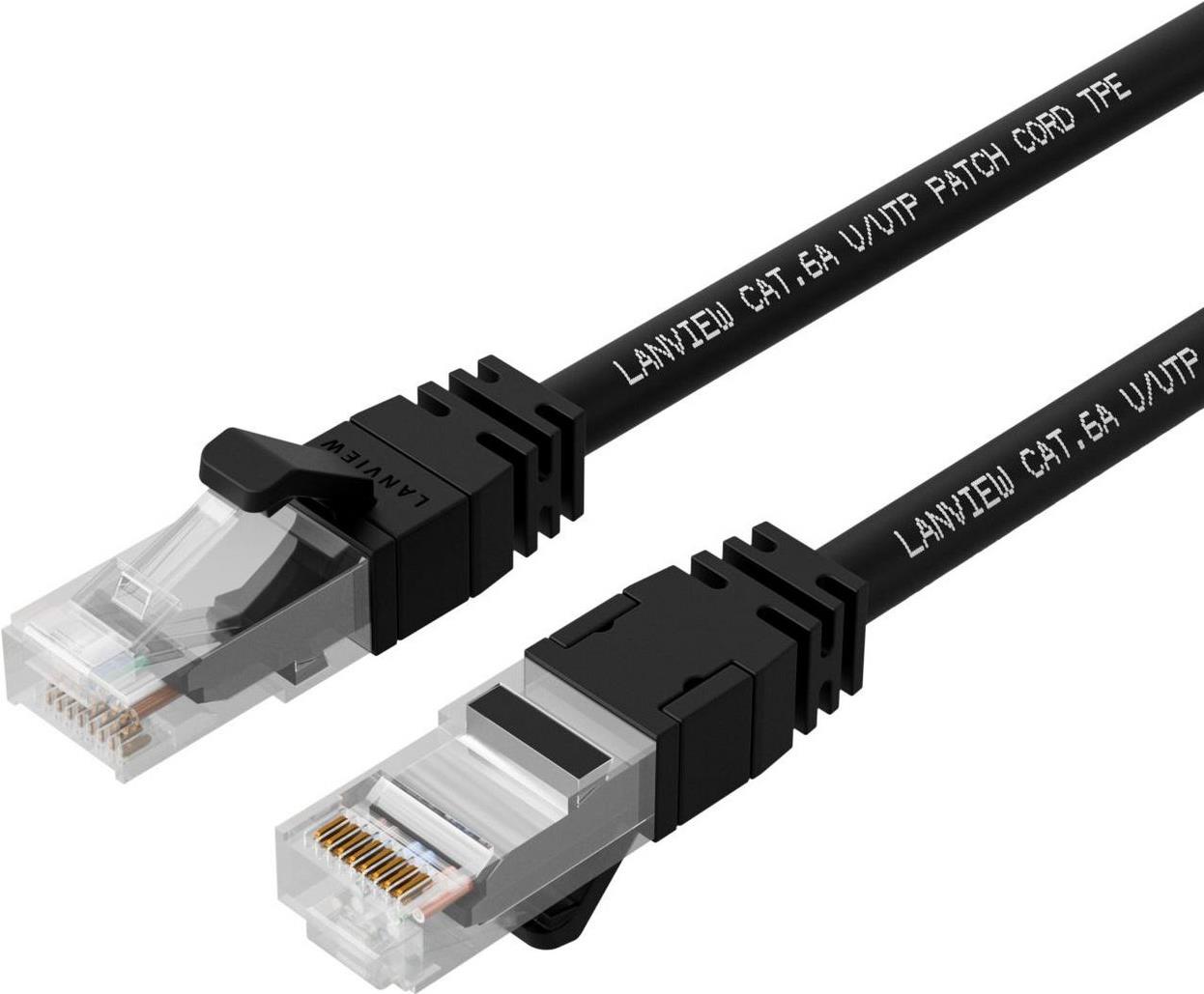 Lanview LV-UTP6A30B Netzwerkkabel Schwarz 30 m S/FTP (S-STP) (LV-UTP6A30B) von Lanview