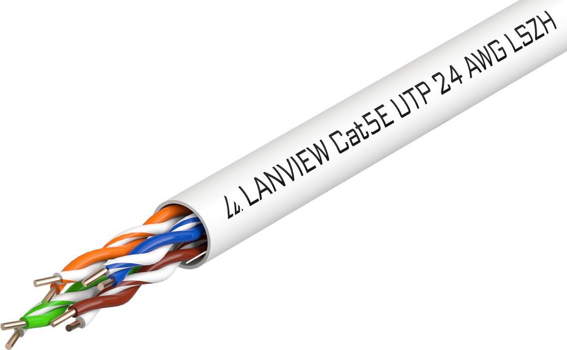 Lanview LVN122014. Kabellänge: 305 m, Kabelstandard: Cat5e, Kabelschirmung: U/UTP (UTP), Datenübertragungsrate: 10000 Mbit/s (LVN122014) von Lanview