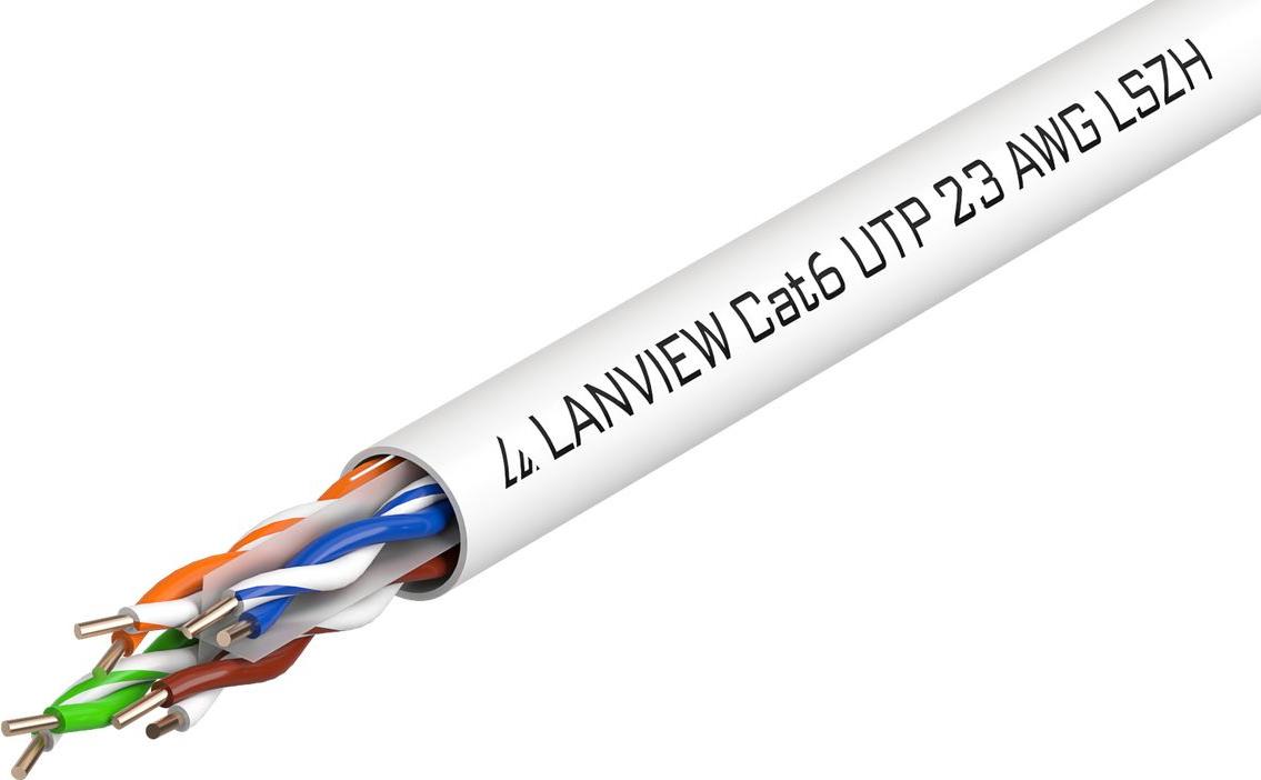 Lanview LVN122112. Kabellänge: 305 m, Kabelstandard: Cat6, Kabelschirmung: U/UTP (UTP), Datenübertragungsrate: 10000 Mbit/s (LVN122112) von Lanview