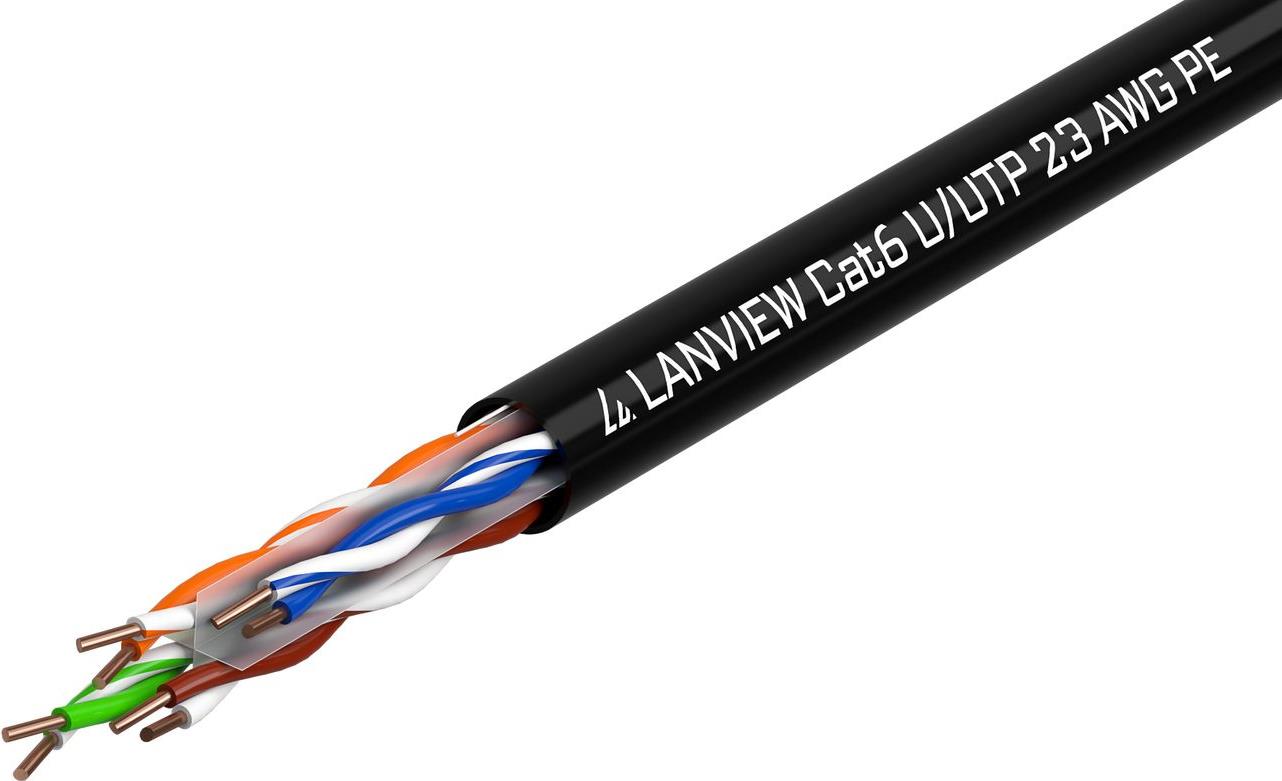 Lanview LVN122151 Netzwerkkabel Schwarz 305 m Cat6 U/UTP (UTP) (LVN122151) von Lanview