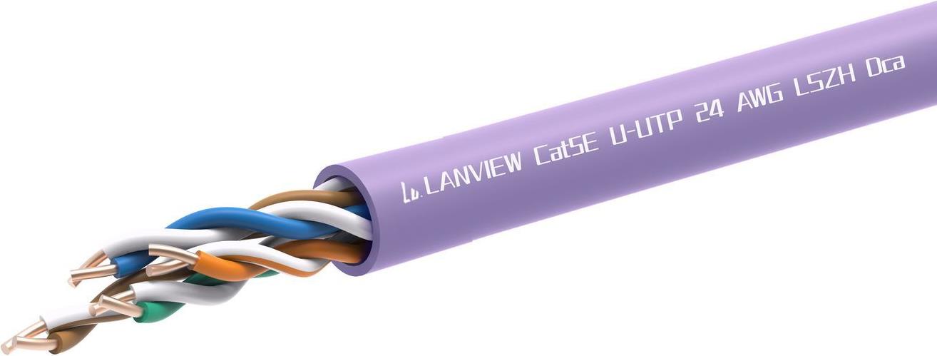 Lanview LVN122152 Netzwerkkabel Violett 305 m Cat5e (LVN122152) von Lanview