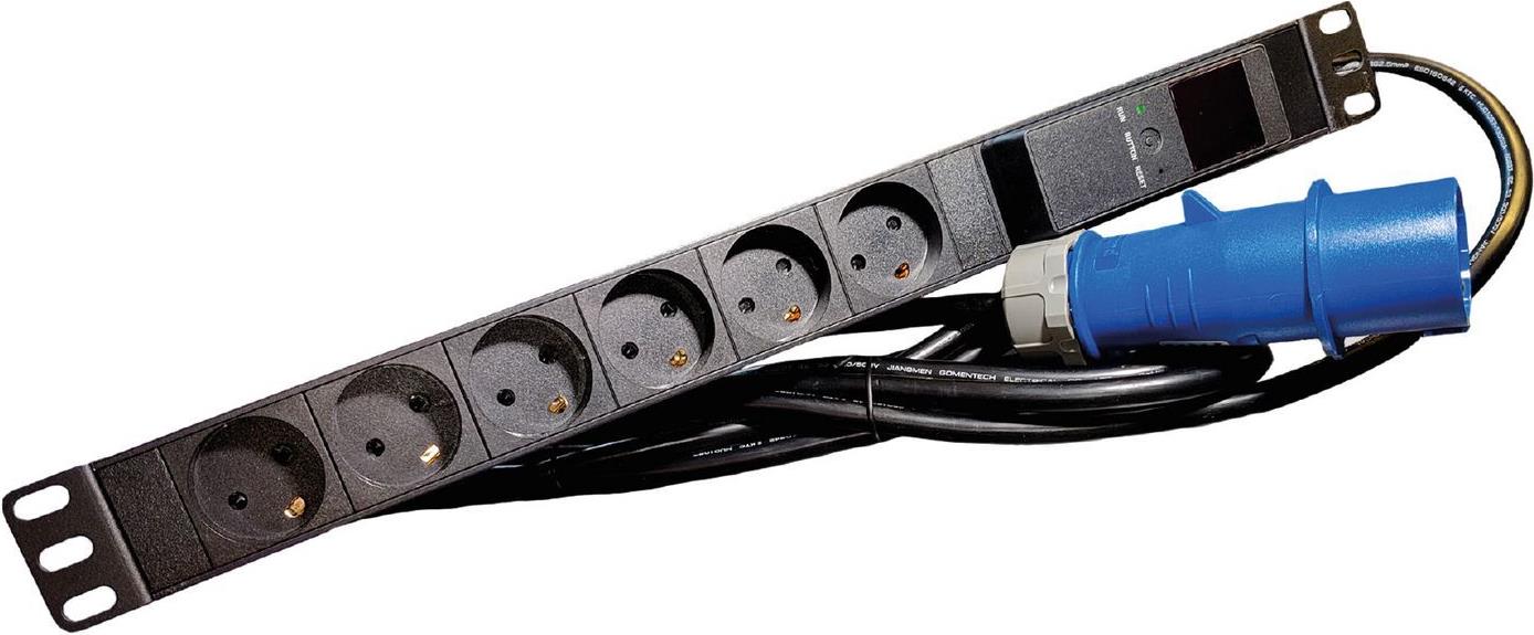 Lanview LVR261876D. PDU-Typen: Standard, Rack-Kapazität: 1U, Typ: Einphasig. Anzahl der AC-Ausgänge: 6 AC-Ausgänge, AC-Steckertypen: Typ K, Stecker: IEC 60309. LED-Anzeigen: Leistung, Kabellänge: 4 m. Nominale Eingang Spannung: 230 V, Stromstärke (maximal): 16 A, Nominale Ausgang Spannung: 230 V. Breite: 482,5 mm, Tiefe: 44,4 mm, Höhe: 44,4 mm (LVR261876D) Lanview LVR261876D. PDU-Typen: Standard, Rack-Kapazität: 1U, Typ: Einphasig. Anzahl der AC-Ausgänge: 6 AC-Ausgänge, AC-Steckertypen: Typ K, Stecker: IEC 60309. LED-Anzeigen: Leistung, Kabellänge: 4 m. Nominale Eingang Spannung: 230 V, Stromstärke (maximal): 16 A, Nominale Ausgang Spannung: 230 V. Breite: 482,5 mm, Tiefe: 44,4 mm, Höhe: 44,4 mm (LVR261876D) von Lanview