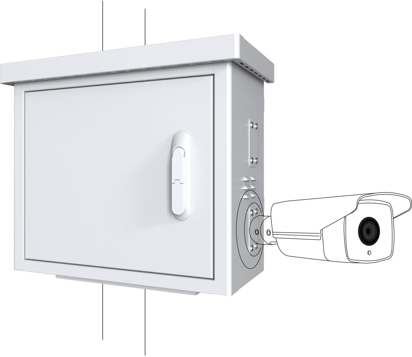 Lanview RACK FOR CCTV W=600mm D=300mm H=550mm WHITE (RCCTV002) von Lanview