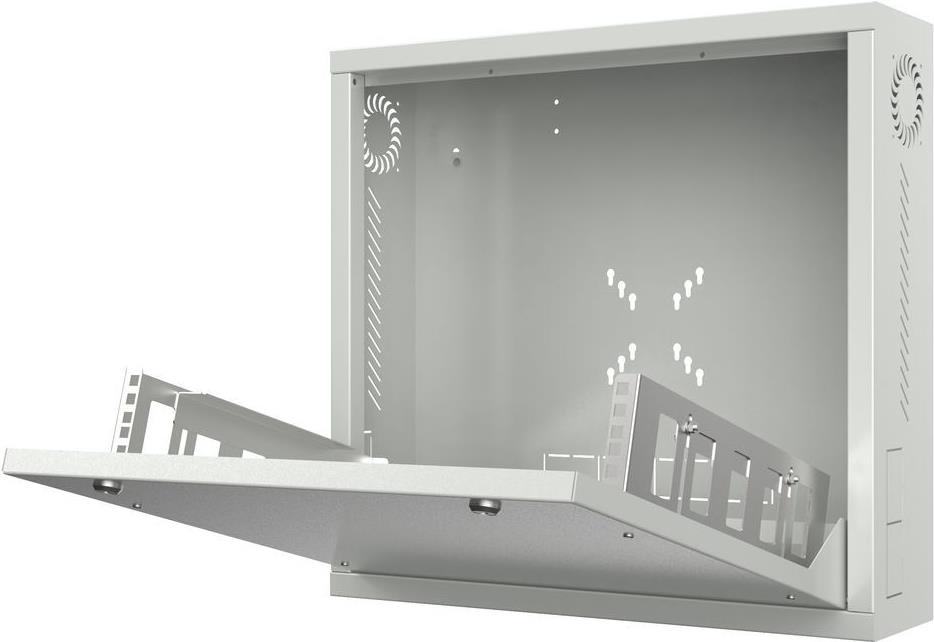 Lanview RWSLMWH1-NS Rack 2U Wandmontiertes Regal Weiß (RWSLMWH1-NS) von Lanview