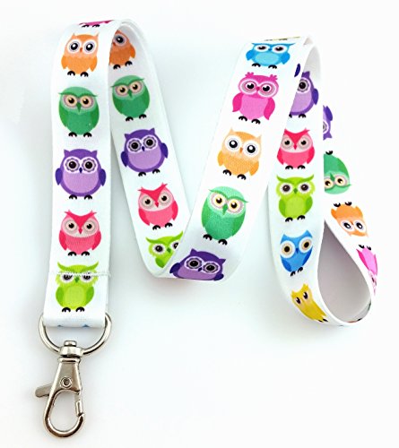 BRIGHT Eule Print Lanyard Schlüsselanhänger Schlüsselband Schlüssel Aufbewahrung ID Badge Holder von LanyardLanyard