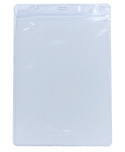 50 Stück Vinyl A5 ID-Kunststoff-Badge Namensschild Halter von Lanyards Hochformat Größe 25 x 17 cm – hält 22 x 16,6 cm | Extra große Tasche Transparente PVC-Beutel ID Ärmel Taschen Access Control 50 Stück Vinyl A5 ID-Kunststoff-Badge Namensschild Halter von Lanyards Hochformat Größe 25 x 17 cm – hält 22 x 16,6 cm | Extra große Tasche Transparente PVC-Beutel ID Ärmel Taschen Access Control von Lanyards Tomorrow.co.uk