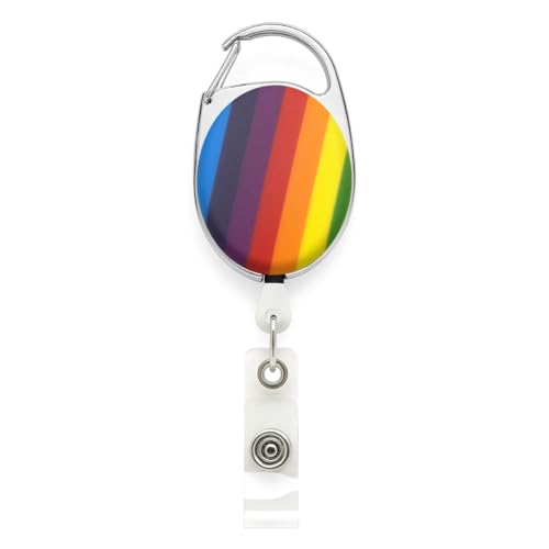 Rainbow YoYo einziehbarer Rollenhalter – von Lanyards Tomorrow ausziehbarer Skiausweis, Ausweis, Kartenhalter, Sicherheits-Zugangskontrolle, Karabiner mit Metall-Gürtelclip auf der Rückseite, 1 Stück Rainbow YoYo einziehbarer Rollenhalter – von Lanyards Tomorrow ausziehbarer Skiausweis, Ausweis, Kartenhalter, Sicherheits-Zugangskontrolle, Karabiner mit Metall-Gürtelclip auf der Rückseite, 1 Stück von Lanyards Tomorrow.co.uk