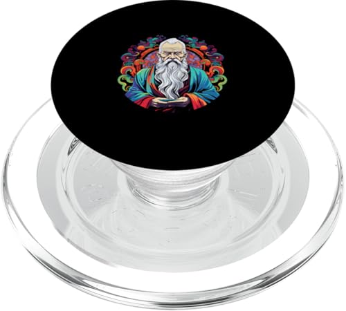 Lao Tzu 90er Jahre Retro PopSockets PopGrip für MagSafe von Lao Tzu Art Style Designs For Philosophy
