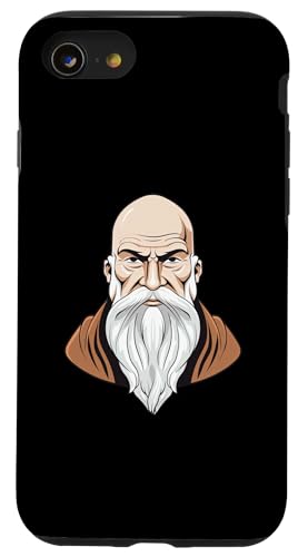 Lao-Tzu-Comic Hülle für iPhone SE (2020) / 7 / 8 von Lao Tzu Art Style Designs For Philosophy
