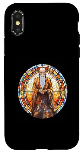 Lao Tzu Glasmalerei Hülle für iPhone X/XS Lao Tzu Glasmalerei Hülle für iPhone X/XS von Lao Tzu Art Style Designs For Philosophy