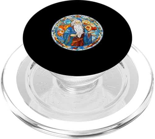 Lao Tzu Glasmalerei PopSockets PopGrip für MagSafe Lao Tzu Glasmalerei PopSockets PopGrip für MagSafe von Lao Tzu Art Style Designs For Philosophy