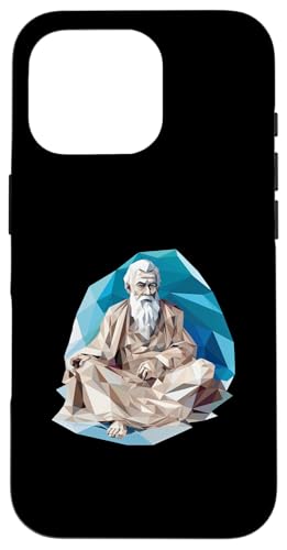 Lao Tzu Low Poly Art Hülle für iPhone 16 Pro von Lao Tzu Art Style Designs For Philosophy