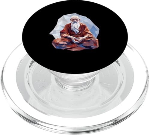 Lao Tzu Low Poly Art PopSockets PopGrip für MagSafe Lao Tzu Low Poly Art PopSockets PopGrip für MagSafe von Lao Tzu Art Style Designs For Philosophy