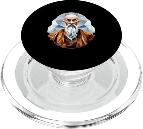 Lao Tzu Low Poly Art PopSockets PopGrip für MagSafe Lao Tzu Low Poly Art PopSockets PopGrip für MagSafe von Lao Tzu Art Style Designs For Philosophy