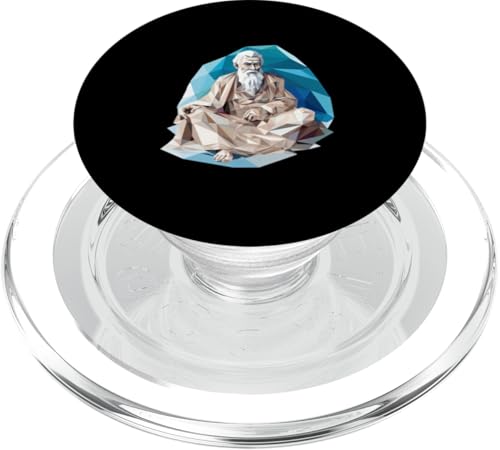 Lao Tzu Low Poly Art PopSockets PopGrip für MagSafe Lao Tzu Low Poly Art PopSockets PopGrip für MagSafe von Lao Tzu Art Style Designs For Philosophy